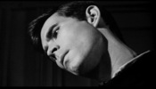 Psycho (1960)Anthony Perkins, camera below and closeup